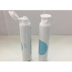 China DIA 35 * 144.5mm Flexible AL Tooth Paste Tube With Silkscreen / Stamping Printing supplier