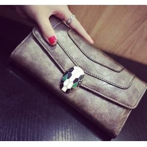 European and American fashion female long section of the leather wallet phone purse zipper hand bag large capacity