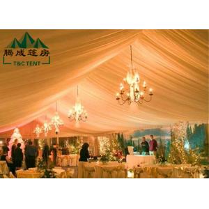 China 15M * 40M Waterproof Canopy Tent With Flexible Poles / Bar Tensioning Roof Fixing wholesale