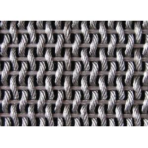 China Stainless Steel Woven Decorative Metal Wire Mesh For Room Space Divider supplier