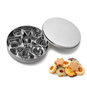 ODM Christmas Halloween 24PCS Biscuit Cookie Cutter Set SS430 Kitchen Baking Tools
