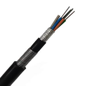 China Underground Direct Buried Fiber Optic Cable Gyta53 Armoured G652d 24 Core Fiber Optic Cable supplier
