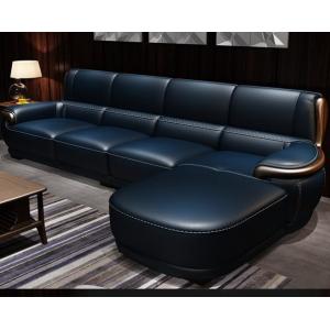 China Luxury Leather Sectional Couch High End Furniture Sofa For Living Room supplier