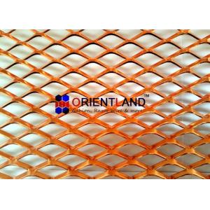 China Small Hole Raised Copper Expanded Metal Mesh Diamond Hole In Rolls supplier