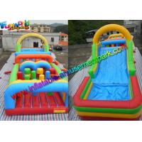 China Customized Interactive Inflatable Obstacle Course Game With Inflated Pool on sale