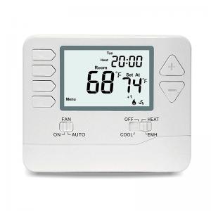 China 24V Digital Room Heat Pump Thermostat With Large Digital Display Dual Powered supplier