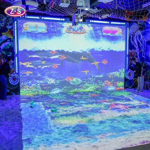 教育統合 AR ジョイフルビーチ インタラクティブなプロジェクションゲームシステム
