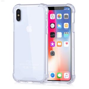 Shockproof TPU PC Transparent Mobile Phone Case for iPhone x Clear Case Back Cover