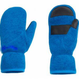 China waterproof winter kids  mittens outdoor gloves snow gloves mountain gloves blue color adults size polyester fabric supplier