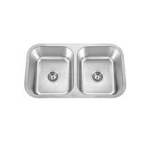 OEM 304 Stainless Steel Kitchen Sink Small  Double Bowls Undermount