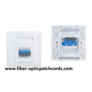 FTTH wall mount box fiber faceplate for SC duplex adapter