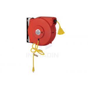 Heavy Duty Industrial electrical Cable Reel With 60 Inch Lead - In Cord , Electric Cord Reel