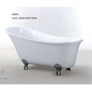 China Bathtubs, freestanding Bathtub without faucet , hand shower HB605 1600X700X750 supplier