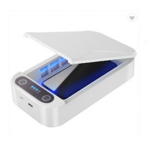 UV clean uvc desinfected cell phone sterilizer box with wireless charger