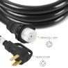 China 2ft 10ft 15ft 25ft RV Adapter Cords USA Power Cord 50amp Extension From 14-50P to SS2-50R SJTW Wire Type for Trailer Motorhome Camper wholesale