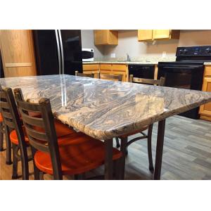 37" X 96" Granite Stone Kitchen Countertops With Bullnose Edges , Grey Color