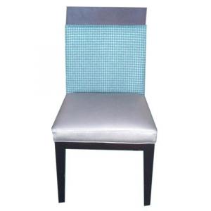 China Cadeiras modernas da sala de jantar da mobília da madeira maciça azul para restaurantes, revestimento do plutônio supplier