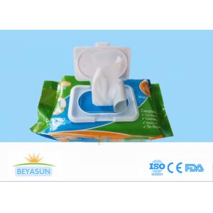 China Alcohol Free Baby Wet Wipe For Private Label , Plain Non - Woven Spunlace supplier