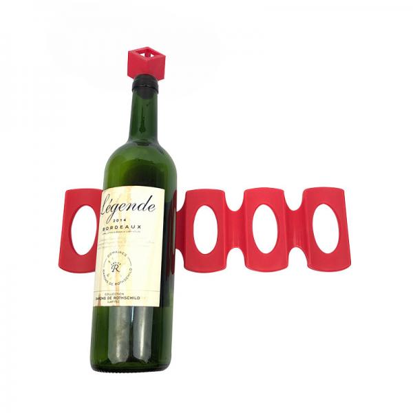 Wine Stacker Foldable Silicone Wine Bottle Holder Perfect For Kitchen Cabinet