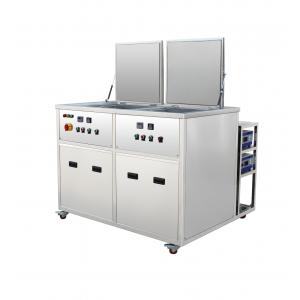 China 2 Tanks 135 Liters stainless steel profesional Industrial Ultrasonic Cleaning Equipment For engine parts supplier