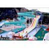 China SGS Approval Huge Theme Park Adult Water Slides In Water Parks , Blue wholesale