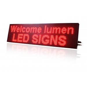 China Red Single Color P10 LED Window Display Signs Outdoor Waterproof supplier
