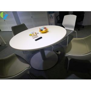 White Round Or Square Meeting Table Coffee Table And Negociation Desk