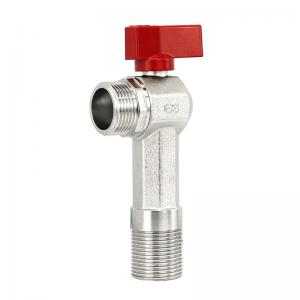 China Bathroom Toilet 2 Way Angle Valve Standard Cold Water Tap Angle Valve supplier