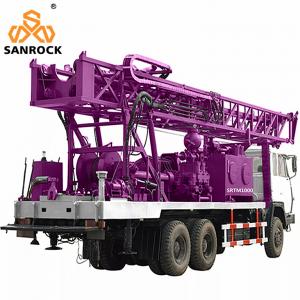 China Truck Mounted Water Well Drill Rig With Compressor 1000m Water Borehole Drilling Equipment supplier