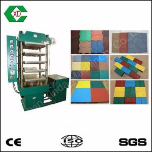 China 4-6 Sqm / Hour Rubber Tile Making Machine 1.7*1.7*2m 4 Layers CE Approved supplier