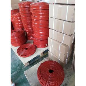 China High Temperature Silicone Rubber Fiberglass Sleeving For Cables Wires supplier