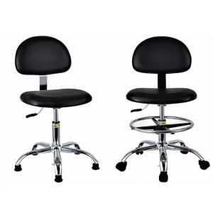 China Swivel Round Anti Static Lab Chair Pu Rotatable ESD Work Chair For School supplier