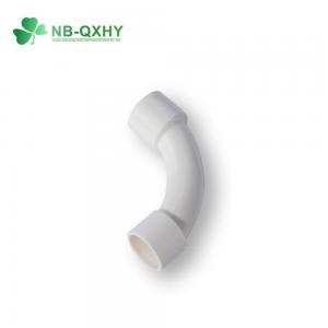China Plastic White PVC Flexible Electrical Conduit Elbow Bend Pipe Fitting supplier