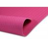 TPE Yoga And Pilates Mat , Rose Red One Layer Women'S Yoga Mat Non Toxic