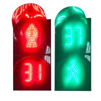 200mm Red Green LED Dynamic Pedestrian Traffic Light with Countdown Timer