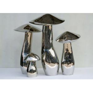 China Home Art Decoration Mushroom Garden Sculptures Stainless Steel Anti Corrosion wholesale