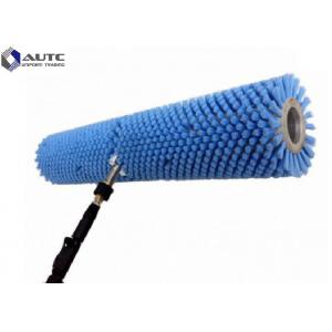 China Soft Nylon Filaments Solar Panel Cleaning Brush Customized Size Hard PP Photovoltaic Solar Panel Cleaning Spiral Roller supplier
