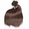 Brown Ombre Human Hair Extensions / Straight Human Hair Weave With 4X4 Closure