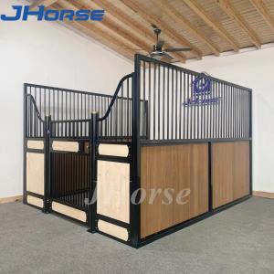 China Modern Show Equine Horse Stall Building Stables For Farm With Feeders And Pine Wood Horse Box supplier