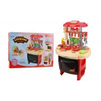 China Red Color Pretend Play Childrens Toy Kitchen Sets With Sound And Light 62CM on sale