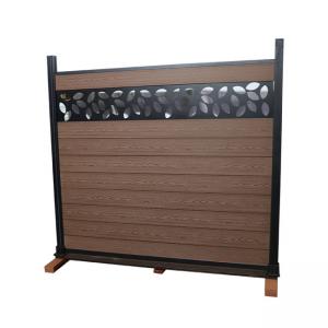 China Wood Plastic Composite Wpc Fence Panel Home Garden Outdoor Moisture Proof supplier