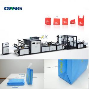 China PLC Control Non Woven Box Bag Making Machine For Handle Reusable Bag supplier
