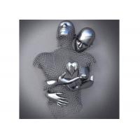 China Stainless Steel Figurative Love Ss Sculpture Contemporary Wall Art Design on sale
