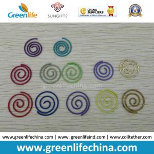 Colorful Round Spiral Shape Fashionable Paper Clips Round Cord and Flat Cord Both Available