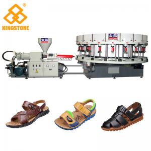1 Color Rotary Injection Molding Machine , 20 Moulds Shoe Making Production Line