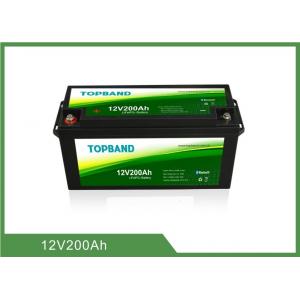 China Rechargeable 12V200Ah Bluetooth Lithium Battery High Security for RV and Car Usage Lifepo4 Material supplier