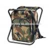 China Camouflage high quality shoulder picnic cooler chair backpack wholesale