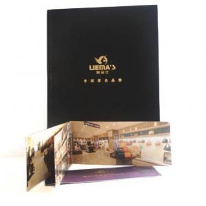 China luxury design fold leaflet booklet printing brochure printing full color all pages supplier