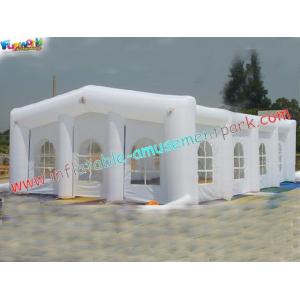 China PVC Tarpaulin / PVC Coated Nylon Inflatable Party Tent , White Inflatable Wedding Tents wholesale