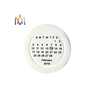 China 45mm Calendar Name Bookmarks Engraved Charm Tags supplier